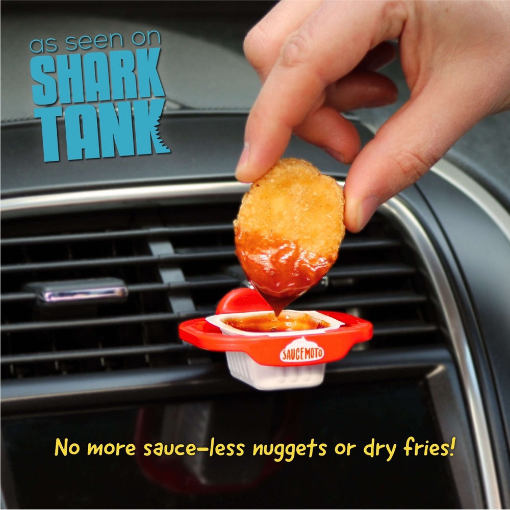 Saucemoto Dip Clip for car (2 Pack)